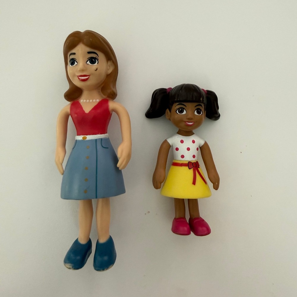 Lakeshore Learning Posable Family Figures Mother and Daughter Vinyl Dolls Set